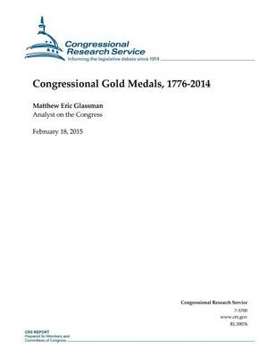 Book cover for Congressional Gold Medals, 1776-2014