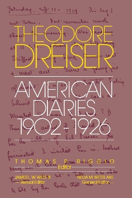 Book cover for The American Diaries, 1902-1926