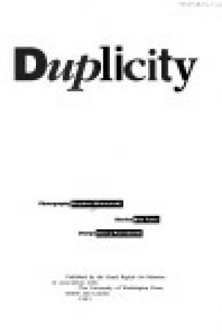 Cover of Duplicity