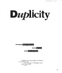 Book cover for Duplicity