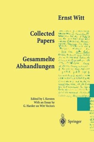 Cover of Collected Papers - Gesammelte Abhandlungen