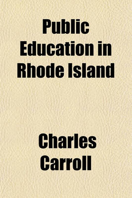 Book cover for Public Education in Rhode Island