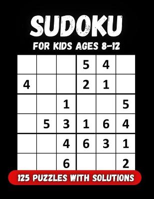 Book cover for Sudoku for kids ages 8-12