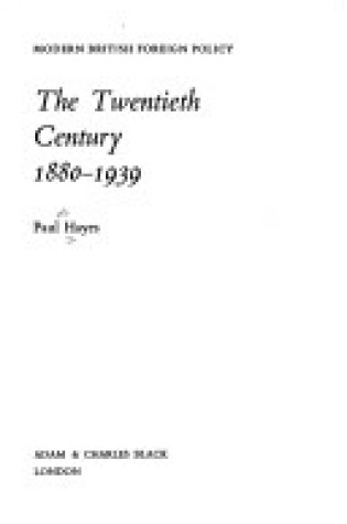 Cover of Twentieth Century, 1880-1939