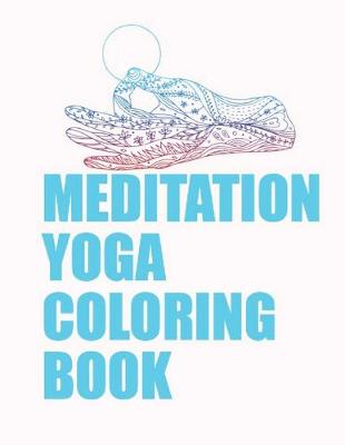 Book cover for meditation yoga coloring book