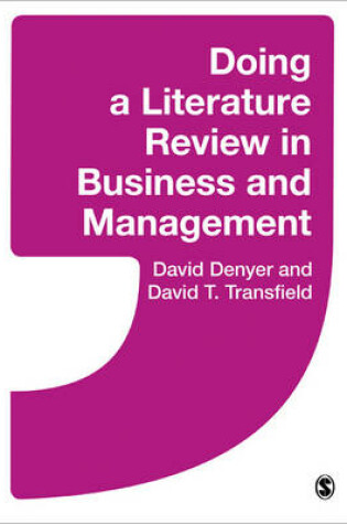 Cover of Doing a Literature Review in Business and Management