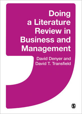 Book cover for Doing a Literature Review in Business and Management