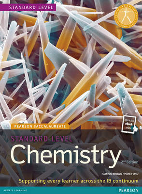 Cover of Pearson Baccalaureate Chemistry Standard Level 2nd edition print and ebook bundle for the IB Diploma