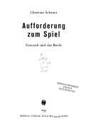 Book cover for Aufforderung zum Spiel