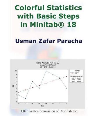 Book cover for Colorful Statistics with Basic Steps in Minitab(r) 18