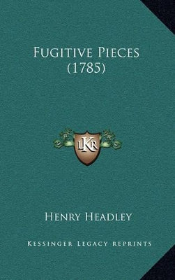 Book cover for Fugitive Pieces (1785)