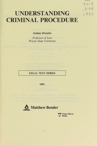 Cover of Under Criminal Proc
