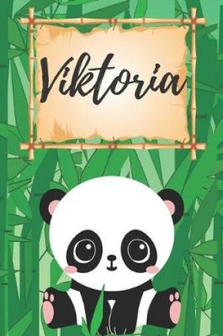 Cover of personalisiertes Notizbuch Panda / Malbuch / Kritzelbuch / Tagebuch / Journal / Notizheft / DIN A5 / Geschenke Viktoria