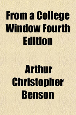 Book cover for From a College Window Fourth Edition