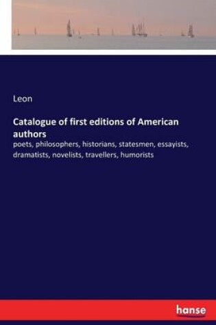 Cover of Catalogue of first editions of American authors