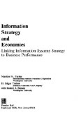 Cover of *Information Strategy Economcs