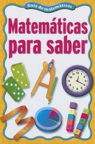 Cover of Matematicas Para Saber