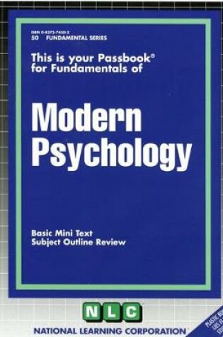 Cover of MODERN PSYCHOLOGY