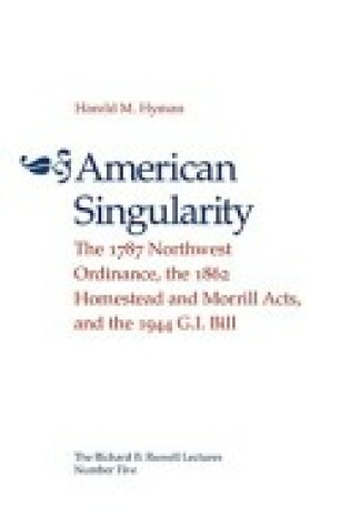 Cover of American Singularity