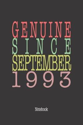 Book cover for Genuine Since September 1993