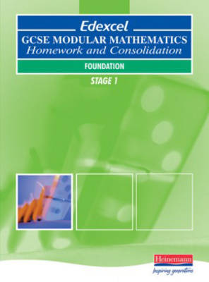 Book cover for EDEXCEL GCSE Modular Maths Foundation Stage 1 Homework and Consolidation Book