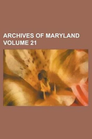 Cover of Archives of Maryland (V.22)