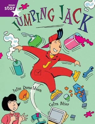 Book cover for Rigby Star Guided Purple Level: Jumping Jack Pupil Book (single)