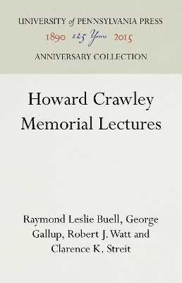 Book cover for Howard Crawley Memorial Lectures