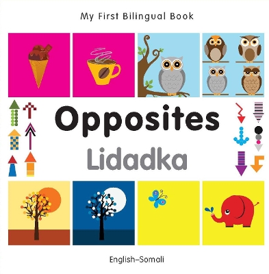 Cover of My First Bilingual Book -  Opposites (English-Somali)
