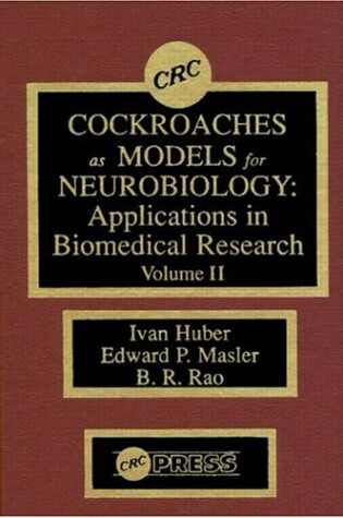 Cover of Cockroaches as Models for Neurobiology: Applications in Biomedical Research