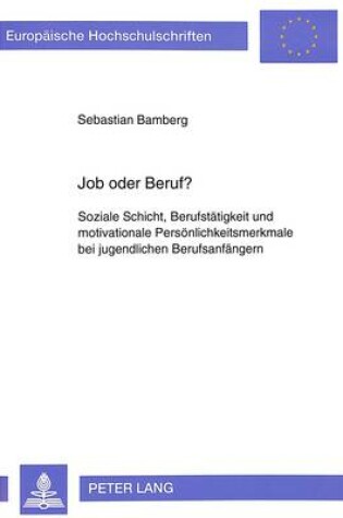 Cover of Job Oder Beruf?