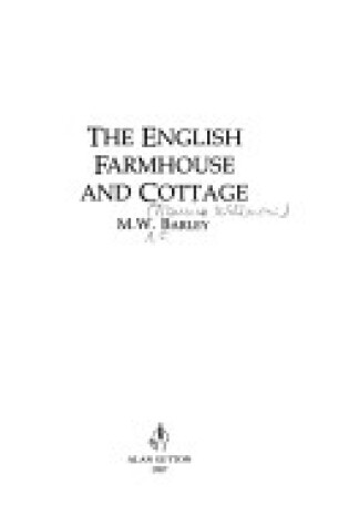 Cover of The English Farmhouse and Cottage