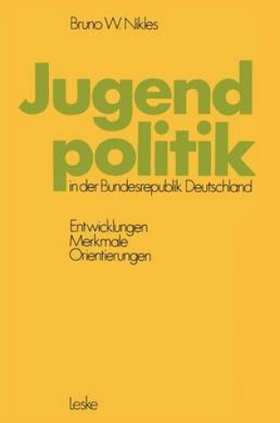 Cover of Jugendpolitik in der Bundesrepublik Deutschland