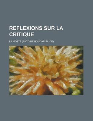 Book cover for Reflexions Sur La Critique