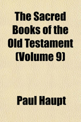 Cover of The Sacred Books of the Old Testament (Volume 9)