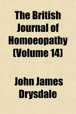 Book cover for The British Journal of Homoeopathy Volume 14