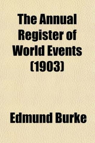 Cover of The Annual Register of World Events (Volume 144)