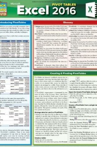 Cover of Excel 2016 Pivot Tables