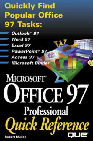 Cover of Microsoft Office 97 Professional Quick Reference