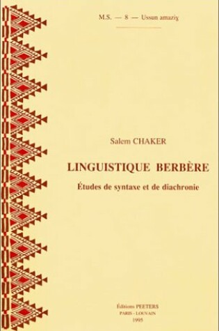 Cover of Linguistique Berbere. Etudes De Syntaxe Et De Diachronie