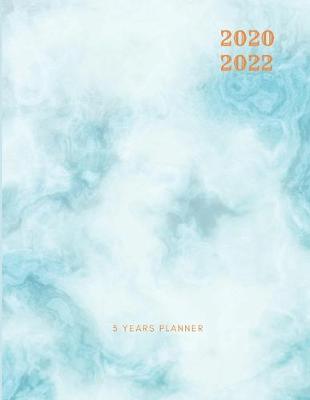 Book cover for 2020-2022 3 Year Planner Blue Marble Monthly Calendar Goals Agenda Schedule Organizer