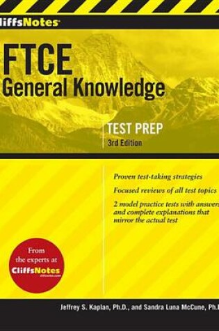 Cover of Cliffsnotes FTCE General Knowledge Test, 3rd Edition