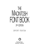 Book cover for The Macintosh Font Book