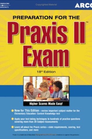 Cover of Arco Preparation for the Praxis II Exam