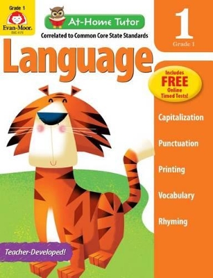 Book cover for At-Home Tutor: Language, Grade 1 Workbook