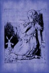 Book cover for Alice in Wonderland Journal - Alice and The White Rabbit (Blue)