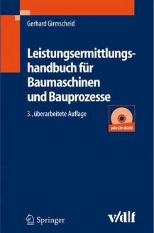 Cover of Leistungsermittlungshandbuch Fur Baumaschinen Und Bauprozesse