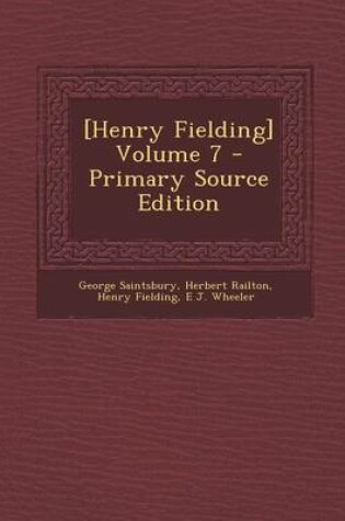Cover of [Henry Fielding] Volume 7