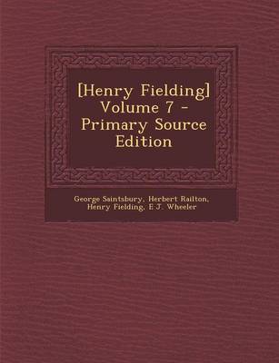 Book cover for [Henry Fielding] Volume 7