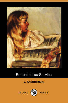 Book cover for Education as Service (Dodo Press)